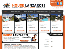 Tablet Screenshot of houselanzarote.com